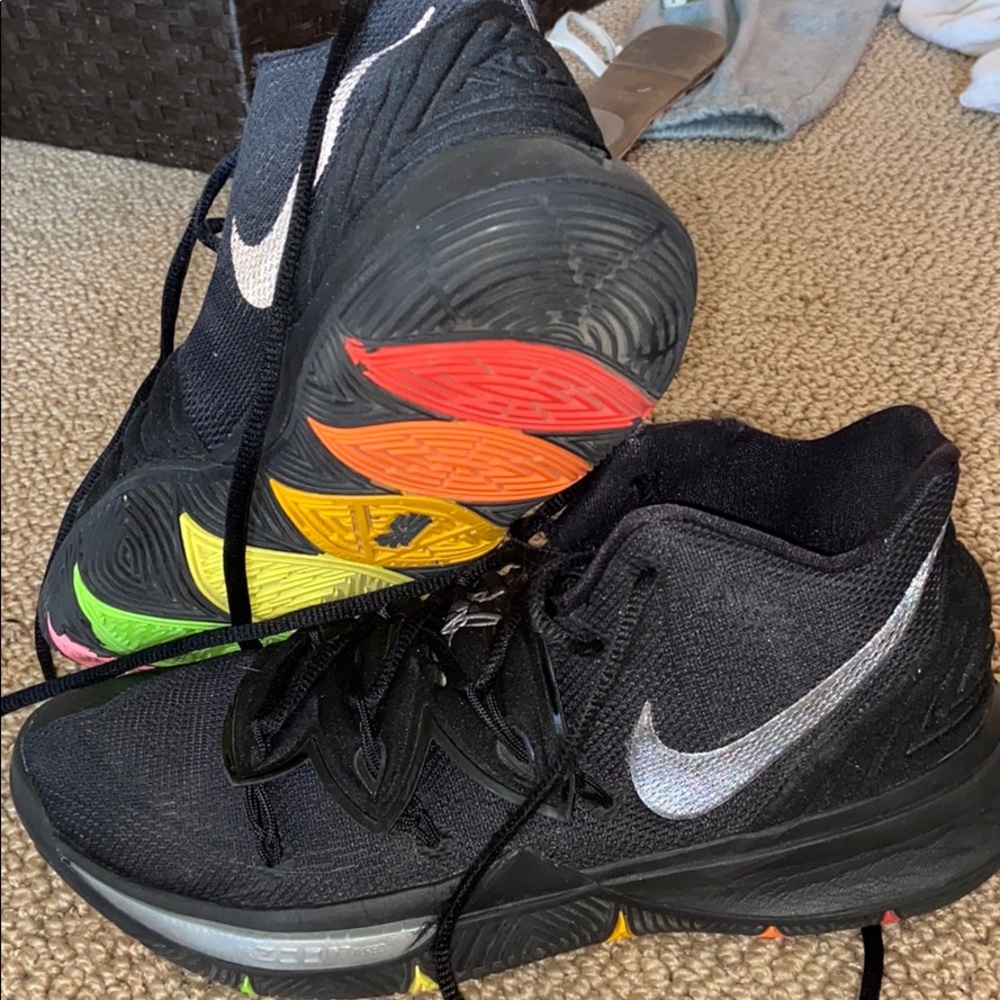 Neon kyrie basketball shoes